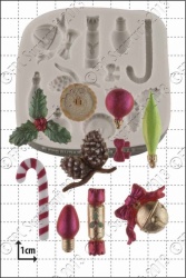 'Xmas Mini Decorations' Silicone Mould